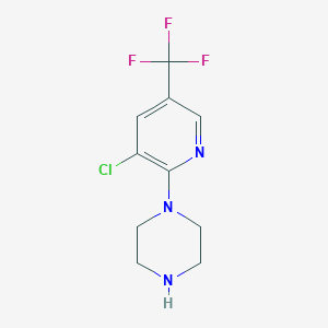 molecular formula C10H11ClF3N3 B155422 1-[3-氯-5-(三氟甲基)吡啶-2-基]哌嗪 CAS No. 132834-59-4