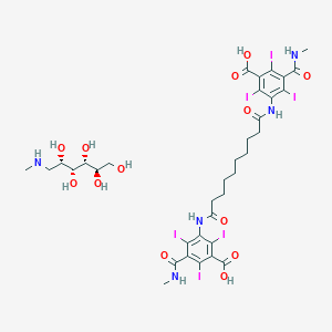 3,3'-(Decanedioyldiimino)bis(2,4,6-triiodo-5-(methylcarbamoyl)benzoic acid)