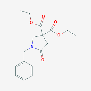 molecular formula C17H21NO5 B155436 Diethyl 1-benzyl-5-oxopyrrolidine-3,3-dicarboxylate CAS No. 135380-25-5