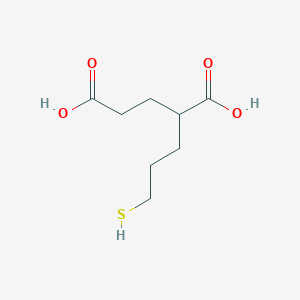 molecular formula C8H14O4S B155439 2-(3-巯基丙基)戊二酸 CAS No. 254737-29-6