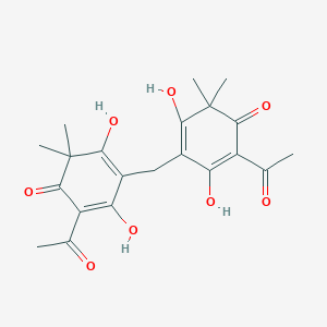 molecular formula C21H24O8 B155449 阿尔巴斯皮丁 AA CAS No. 3570-40-9