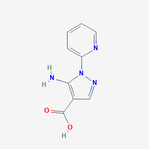 B155452 5-Amino-1-(pyridin-2-yl)-1H-pyrazole-4-carboxylic acid CAS No. 126583-37-7
