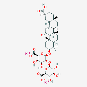molecular formula C₄₂H₆₂K₂O₁₆ B155457 Dipotassium glycyrrhizinate CAS No. 68797-35-3