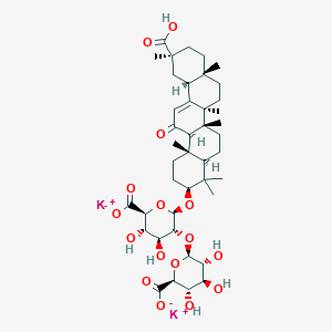 molecular formula C42H60K2O16 B155457 Dipotassium glycyrrhizinate CAS No. 68797-35-3