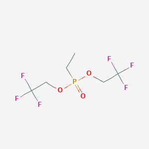 molecular formula C6H9F6O3P B015550 双三氟甲基乙基膦酸酯 CAS No. 650-16-8