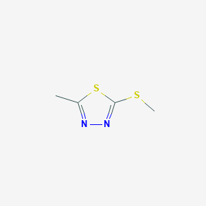 molecular formula C4H6N2S2 B155531 2-甲基-5-(甲硫基)-1,3,4-噻二唑 CAS No. 1925-78-6