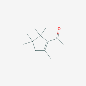 molecular formula C12H20O B155553 乙酮，1-(2,4,4,5,5-五甲基-1-环戊烯-1-基)- CAS No. 13144-88-2