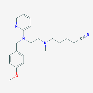 molecular formula C21H28N4O B015559 N'-(4-氰丁基)-N-(4-甲氧基苄基)-N'-甲基-N-2-吡啶基-1,2-乙二胺 CAS No. 109912-34-7
