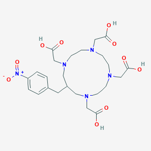 B155661 12-(4-Nitrobenzyl)-1,4,7,10-tetraazacyclotridecane-1,4,7,10-tetraacetic acid CAS No. 128924-91-4