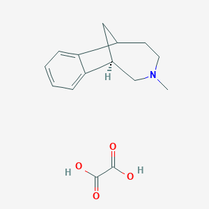 molecular formula C15H19NO4 B155689 3-Methyl-1,2,3,4,5,6-hexahydro-1,6-methano-3-benzazocinium CAS No. 136377-41-8