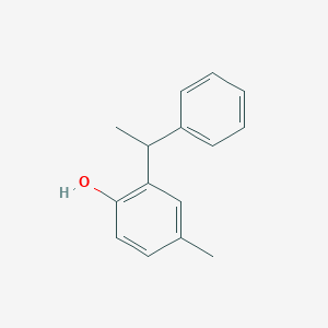 molecular formula C15H16O B155690 4-Methyl-2-(1-phenylethyl)phenol CAS No. 1817-67-0