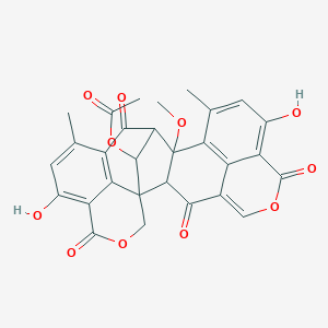 molecular formula C29H22O11 B155728 杜克拉辛 CAS No. 1732-37-2
