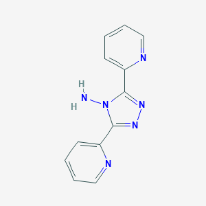 molecular formula C12H10N6 B155754 4-Amino-3,5-di-2-pyridyl-4H-1,2,4-triazole CAS No. 1671-88-1