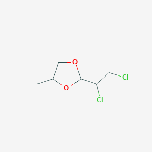 molecular formula C6H10Cl2O2 B155768 2-(1,2-Dichloroethyl)-4-methyl-1,3-dioxolane CAS No. 10232-90-3