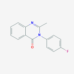 molecular formula C15H11FN2O B155770 4(3H)-Quinazolinone, 3-(p-fluorophenyl)-2-methyl- CAS No. 1897-80-9