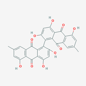 molecular formula C30H18O10 B155860 天蓝色素 CAS No. 602-06-2