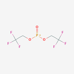 molecular formula C4H4F6O3P+ B155880 双(2,2,2-三氟乙基)亚磷酸酯 CAS No. 92466-70-1