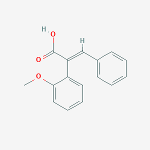 molecular formula C16H14O3 B155885 (E)-2-(2-甲氧基苯基)-3-苯基丙烯酸 CAS No. 1657-65-4