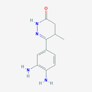 molecular formula C11H14N4O B155893 6-(3,4-diaminophenyl)-5-methyl-4,5-dihydropyridazin-3(2H)-one CAS No. 74150-02-0