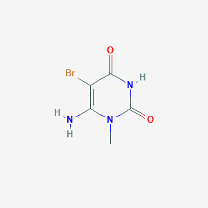 molecular formula C5H6BrN3O2 B015592 6-amino-5-bromo-1-methylpyrimidine-2,4(1H,3H)-dione CAS No. 14094-37-2