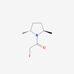 B155938 1-[(2R,5R)-2,5-dimethylpyrrolidin-1-yl]-2-fluoroethanone CAS No. 136634-11-2