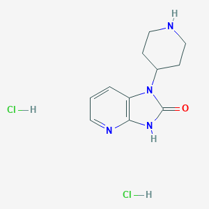 molecular formula C11H16Cl2N4O B155941 1-(哌啶-4-基)-1H-咪唑并[4,5-b]吡啶-2(3H)-酮二盐酸盐 CAS No. 781649-84-1