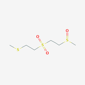 molecular formula C6H14O3S3 B156014 1-甲基甲亚磺酰基-2-(2-(甲硫基)乙基磺酰基)乙烷 CAS No. 137371-97-2