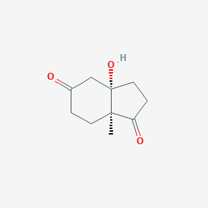 molecular formula C10H14O3 B015603 (3AS,7aS)-3a-hydroxy-7a-methylhexahydro-1H-indene-1,5(6H)-dione CAS No. 33879-04-8