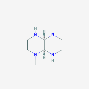 B156034 (4aR,8aR)-1,5-Dimethyldecahydropyrazino[2,3-b]pyrazine CAS No. 133859-65-1