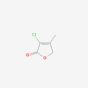 molecular formula C5H5ClO2 B156049 3-氯-4-甲基-2(5H)-呋喃酮 CAS No. 134705-35-4