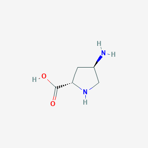 molecular formula C5H10N2O2 B156101 (2S,4R)-4-氨基吡咯烷-2-羧酸 CAS No. 16257-88-8