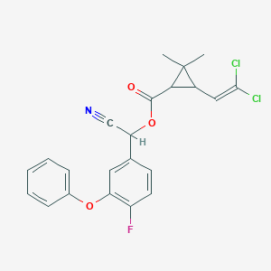 molecular formula C22H18Cl2FNO3 B156107 氟氯氰菊酯 CAS No. 68359-37-5