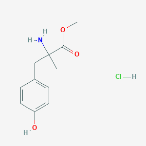 molecular formula C22H32Cl2N2O6 B015613 2-氨基-3-(4-羟基苯基)-2-甲基丙酸甲酯盐酸盐 CAS No. 7361-31-1