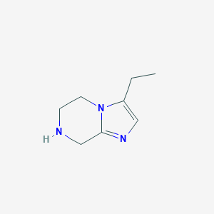 B156144 3-Ethyl-5,6,7,8-tetrahydroimidazo[1,2-a]pyrazine CAS No. 126052-27-5