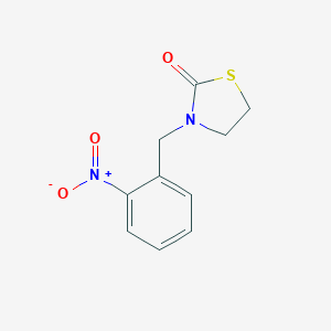 B156212 3-(2-Nitrophenylmethyl)-2-thiazolidinone CAS No. 136499-29-1