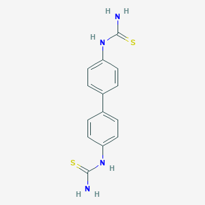 molecular formula C14H14N4S2 B156223 [4-[4-(Carbamothioylamino)phenyl]phenyl]thiourea CAS No. 1614-30-8