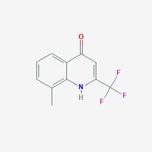 B156279 8-Methyl-2-(trifluoromethyl)quinolin-4-ol CAS No. 1701-19-5