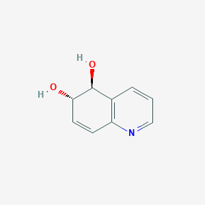 molecular formula C9H9NO2 B156297 (+-)-trans-5,6-Dihydroxy-5,6-dihydroquinoline CAS No. 130536-38-8