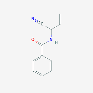 molecular formula C11H10N2O B156345 N-(1-Cyanoprop-2-en-1-yl)benzamide CAS No. 137283-01-3