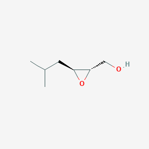 molecular formula C7H14O2 B156428 [(2S,3S)-3-(2-methylpropyl)oxiran-2-yl]methanol CAS No. 131614-91-0