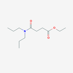molecular formula C12H23NO3 B156544 Succinamic acid, N,N-dipropyl-, ethyl ester CAS No. 10143-31-4
