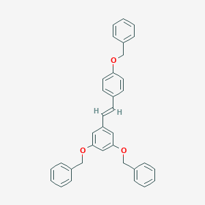 molecular formula C35H30O3 B156545 (E)-3,5,4'-Tribenzyloxystilbene CAS No. 89946-06-5