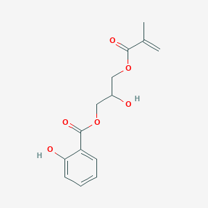 molecular formula C14H16O6 B156594 Salicylic acid 2-hydroxy-3-(methacryloyloxy)propyl ester CAS No. 1853-39-0