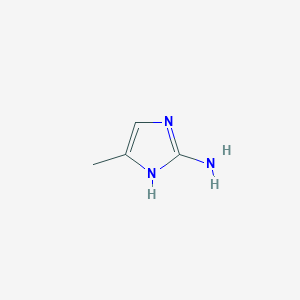 molecular formula C4H7N3 B156609 5-甲基-1H-咪唑-2-胺 CAS No. 6653-42-5