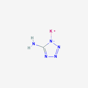 molecular formula CH2KN5 B156616 5-Amino-1H-tetrazole potassium salt CAS No. 136369-04-5