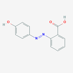 molecular formula C13H10N2O3 B156619 2-(4-羟基苯偶氮)苯甲酸 CAS No. 1634-82-8