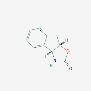 molecular formula C10H9NO2 B156624 (3aR-cis)-(+)-3,3a,8,8a-Tetrahydro-2H-indeno[1,2-d]oxazol-2-one CAS No. 135969-65-2