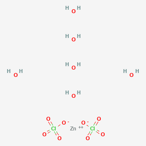 molecular formula Cl2H12O14Zn B156636 高氯酸锌六水合物 CAS No. 10025-64-6