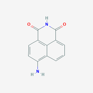 molecular formula C12H8N2O2 B156640 4-氨基-1,8-萘二酰亚胺 CAS No. 1742-95-6