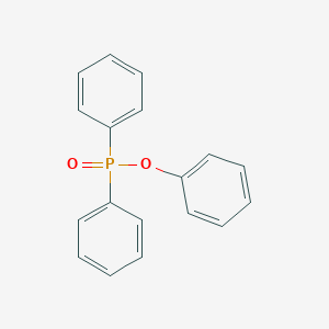 molecular formula C18H15O2P B156652 Phosphinic acid, diphenyl-, phenyl ester CAS No. 1706-96-3